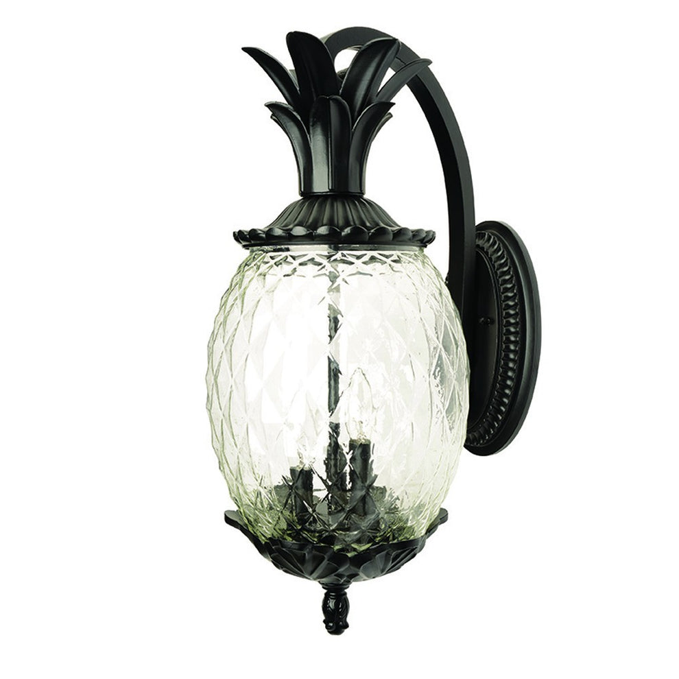 Lanai 3-Light Matte Black Wall Light By Homeroots | Wall Lamps | Modishstore - 2