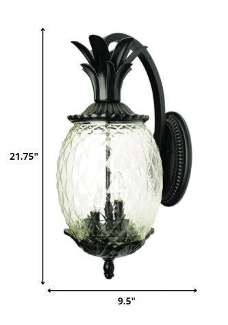 Lanai 3-Light Matte Black Wall Light By Homeroots | Wall Lamps | Modishstore - 6