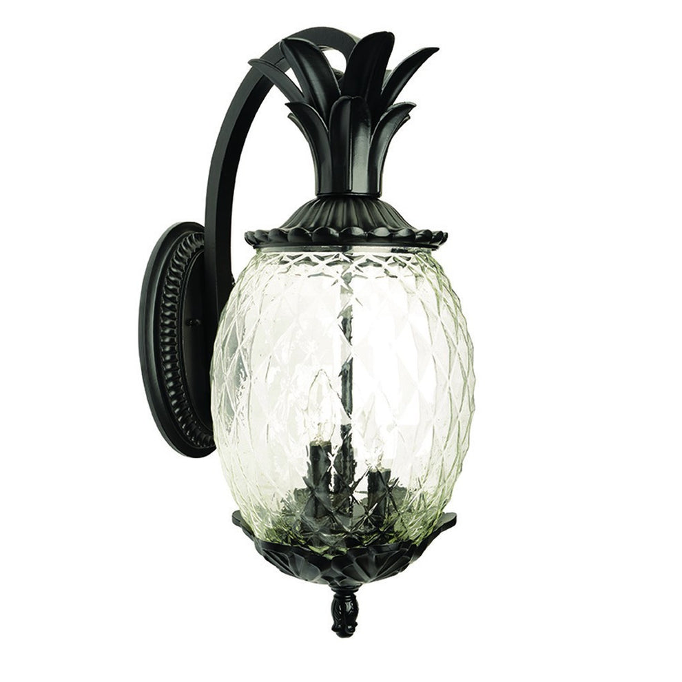 Lanai 3-Light Matte Black Wall Light By Homeroots | Wall Lamps | Modishstore - 3