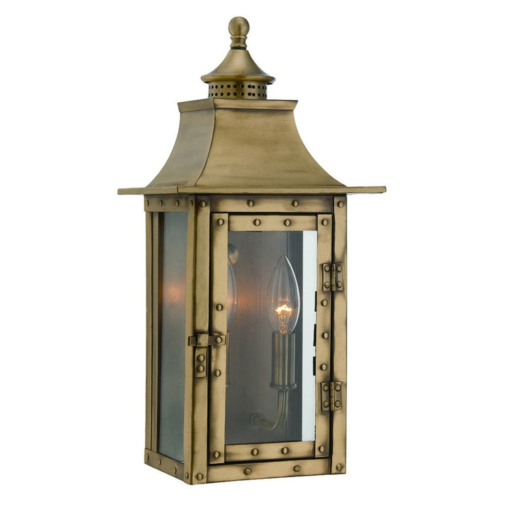 St. Charles 2-Light Aged Brass Wall Light By Homeroots | Wall Lamps | Modishstore - 2