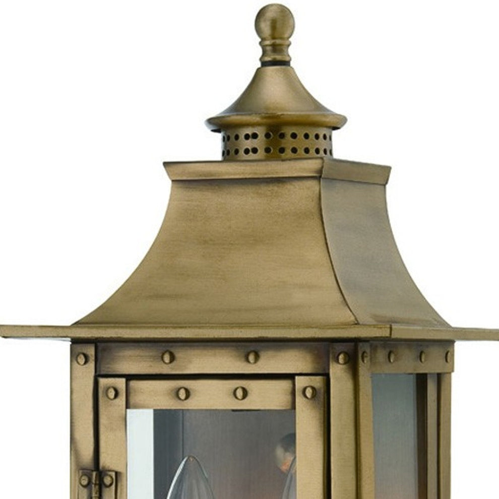 St. Charles 2-Light Aged Brass Wall Light By Homeroots | Wall Lamps | Modishstore - 3