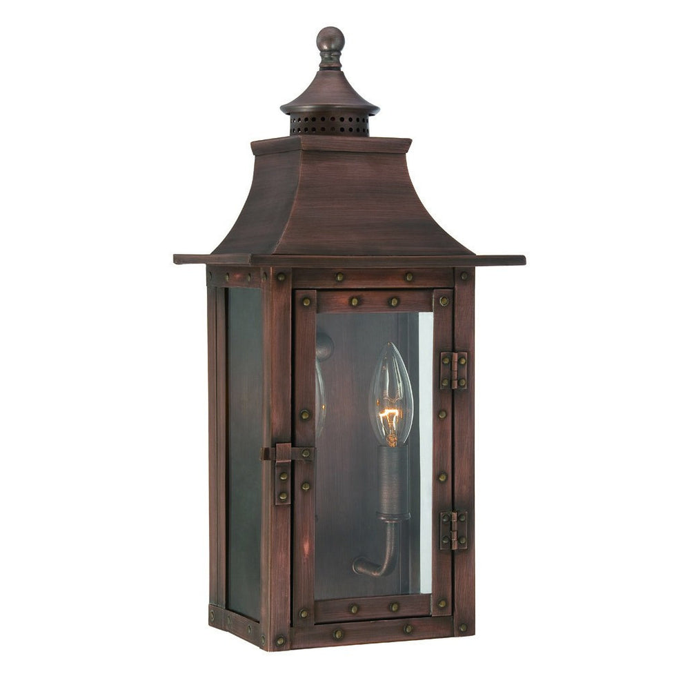 St. Charles 2-Light Acopper Patina Wall Light By Homeroots | Wall Lamps | Modishstore - 2