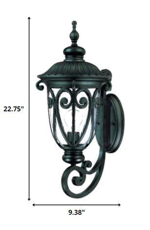 Naples 1-Light Matte Black Wall Light By Homeroots | Wall Lamps | Modishstore - 6