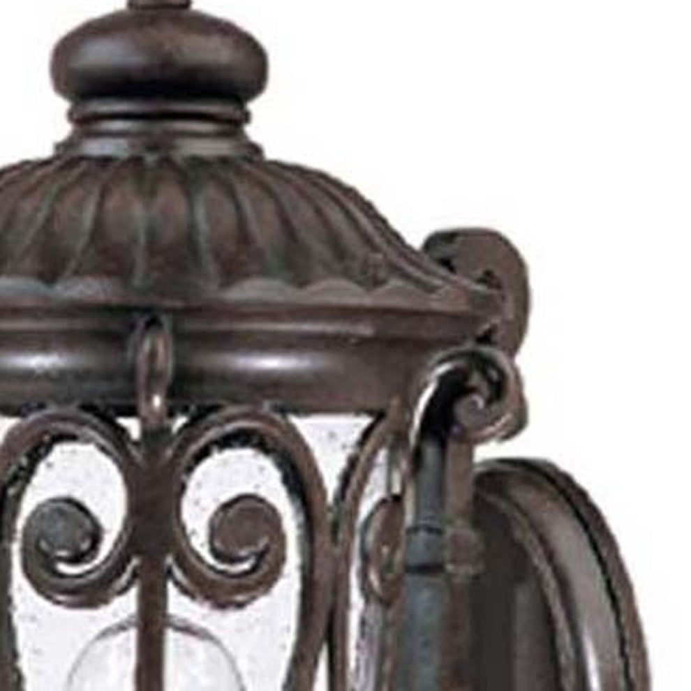 Naples 1-Light Marbelized Mahogany Wall Light By Homeroots | Wall Lamps | Modishstore - 5