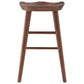 Brown Manufactured Wood Backless Counter Height Bar Chair By Homeroots | Bar Stools | Modishstore - 6