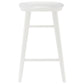 White Solid Wood Backless Counter Height Bar Chair By Homeroots | Bar Stools | Modishstore - 1