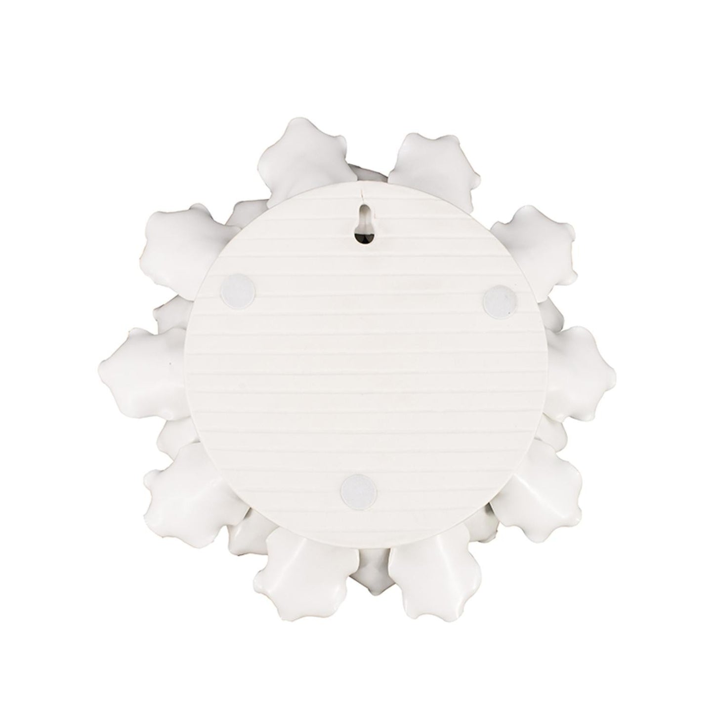 Off White Ceramic Novelty Hanging Dimensional Sculpture By Homeroots | Wall Decor | Modishstore - 5