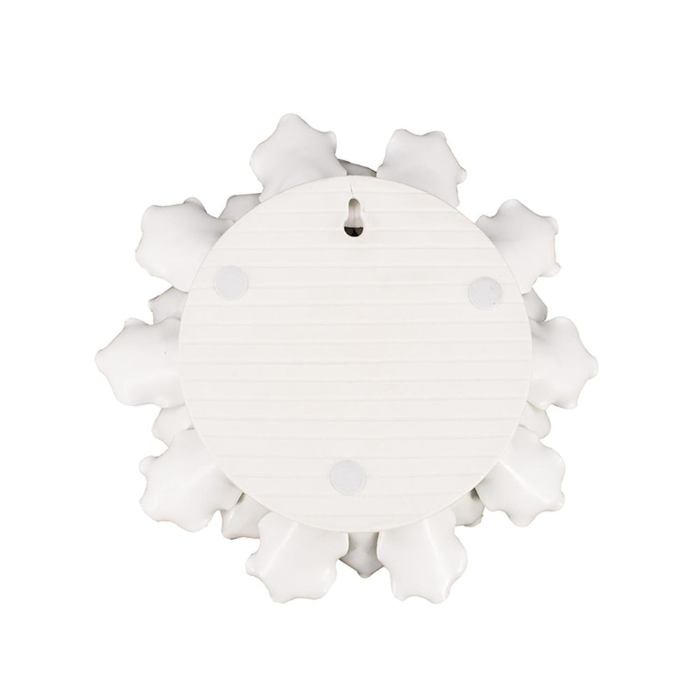 Off White Ceramic Novelty Hanging Dimensional Sculpture By Homeroots | Wall Decor | Modishstore - 5