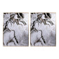 Set of Two White Framed Art By Homeroots | Wall Decor | Modishstore - 2
