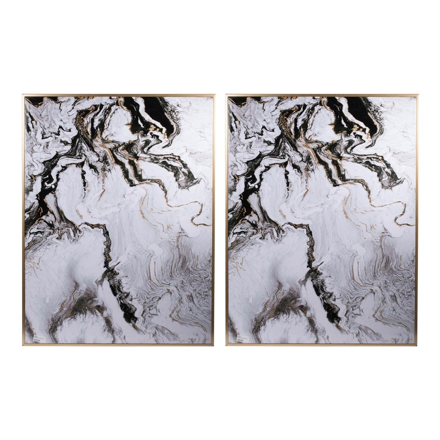 Set of Two White Framed Art By Homeroots | Wall Decor | Modishstore - 2