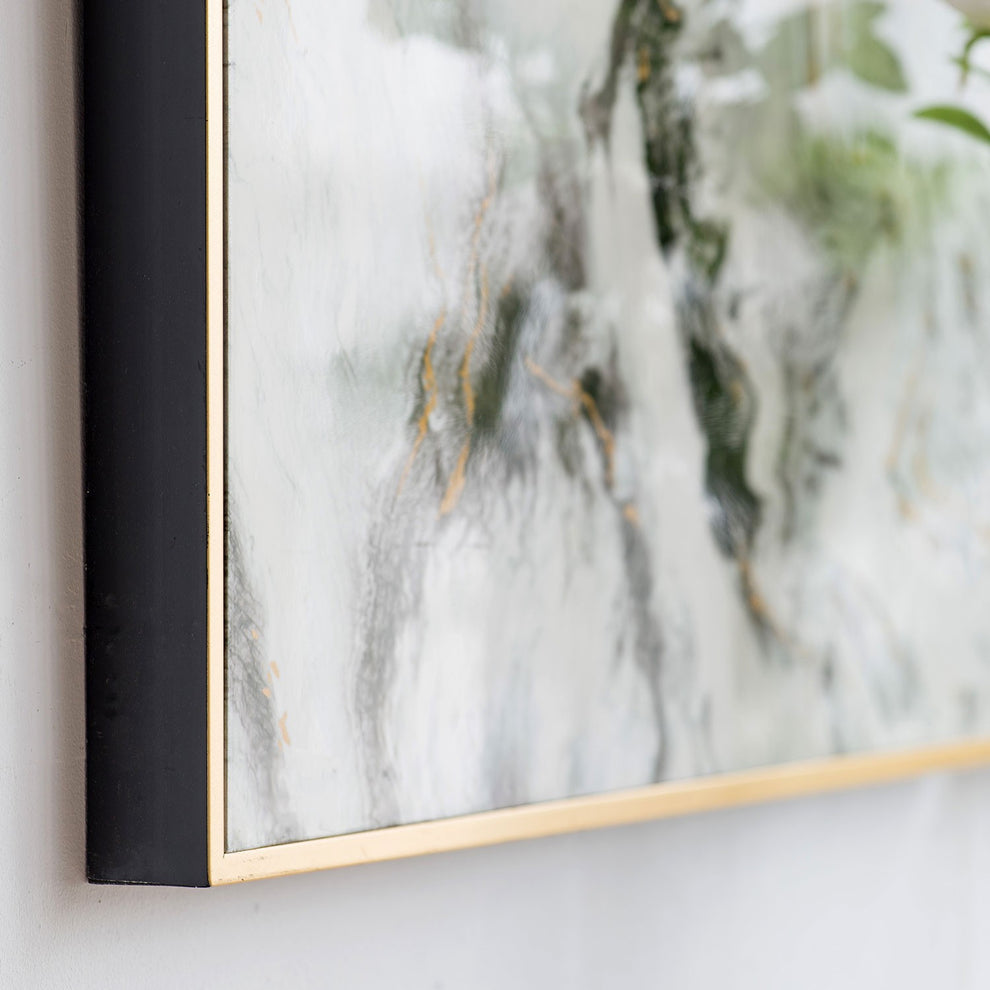 Set of Two White Framed Art By Homeroots | Wall Decor | Modishstore - 3