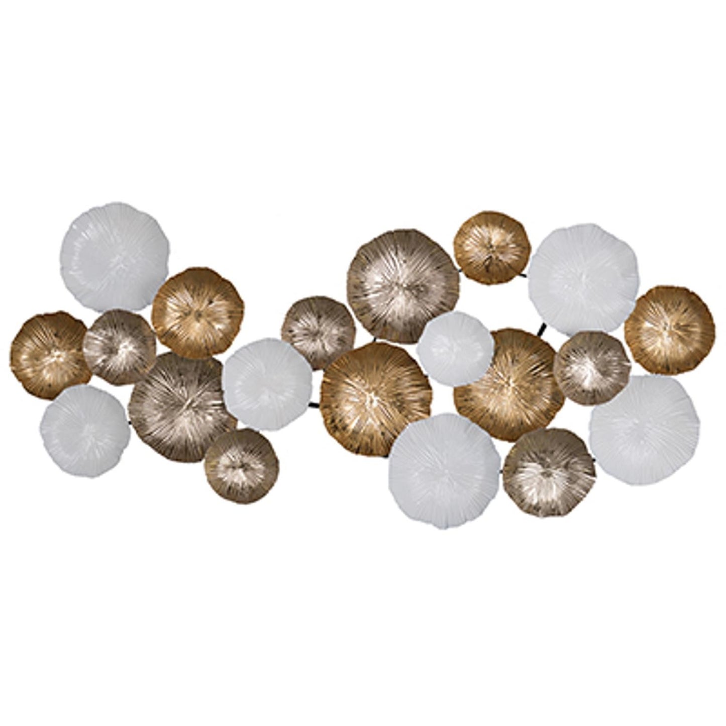 White Iron Novelty Hanging Dimensional Sculpture By Homeroots | Wall Decor | Modishstore - 4