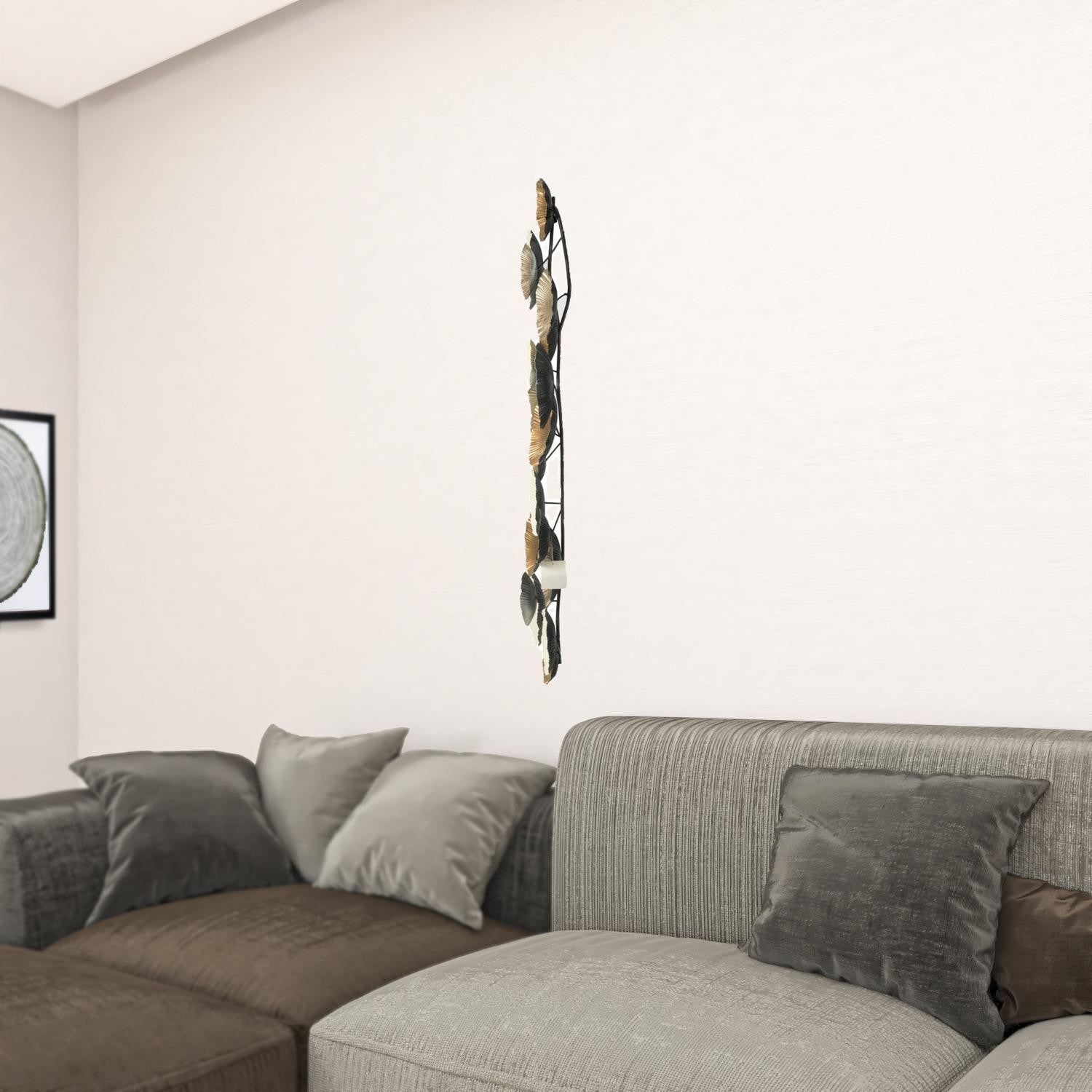White Iron Novelty Hanging Dimensional Sculpture By Homeroots | Wall Decor | Modishstore - 2