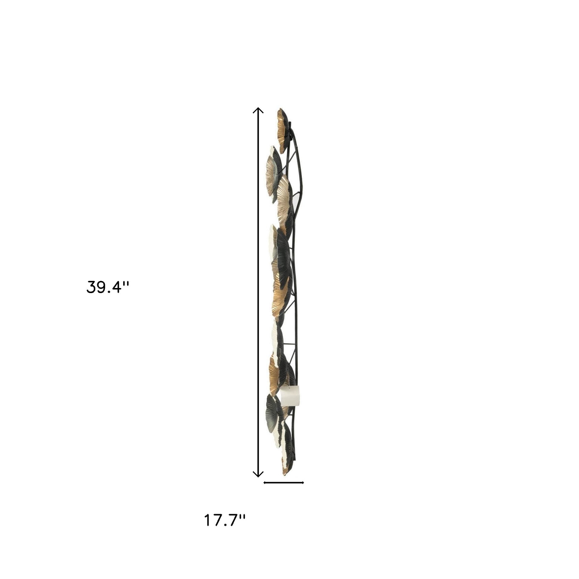 White Iron Novelty Hanging Dimensional Sculpture By Homeroots | Wall Decor | Modishstore - 8