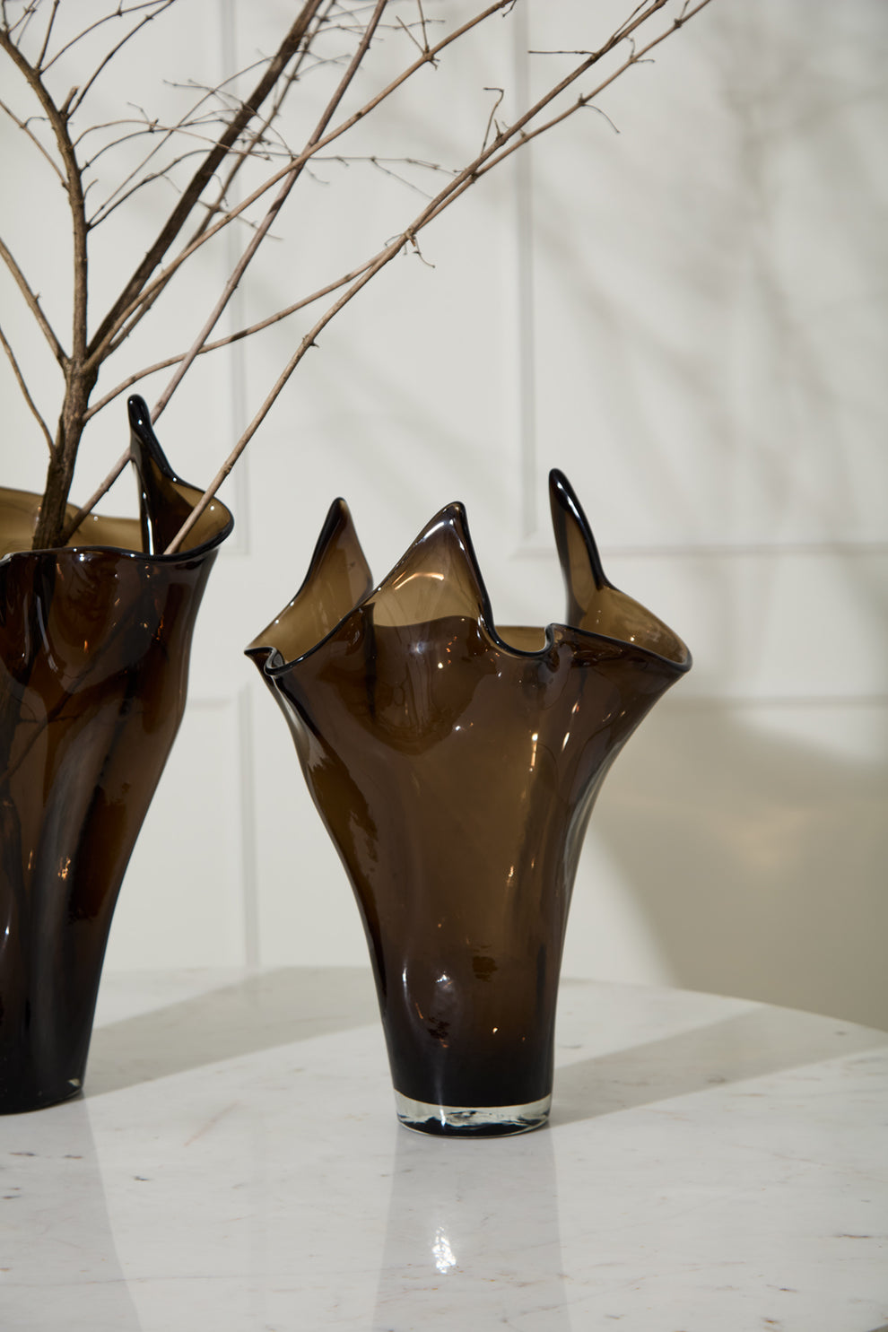 Peaked Glass Vase By Accent Decor | Vases | Modishstore - 5
