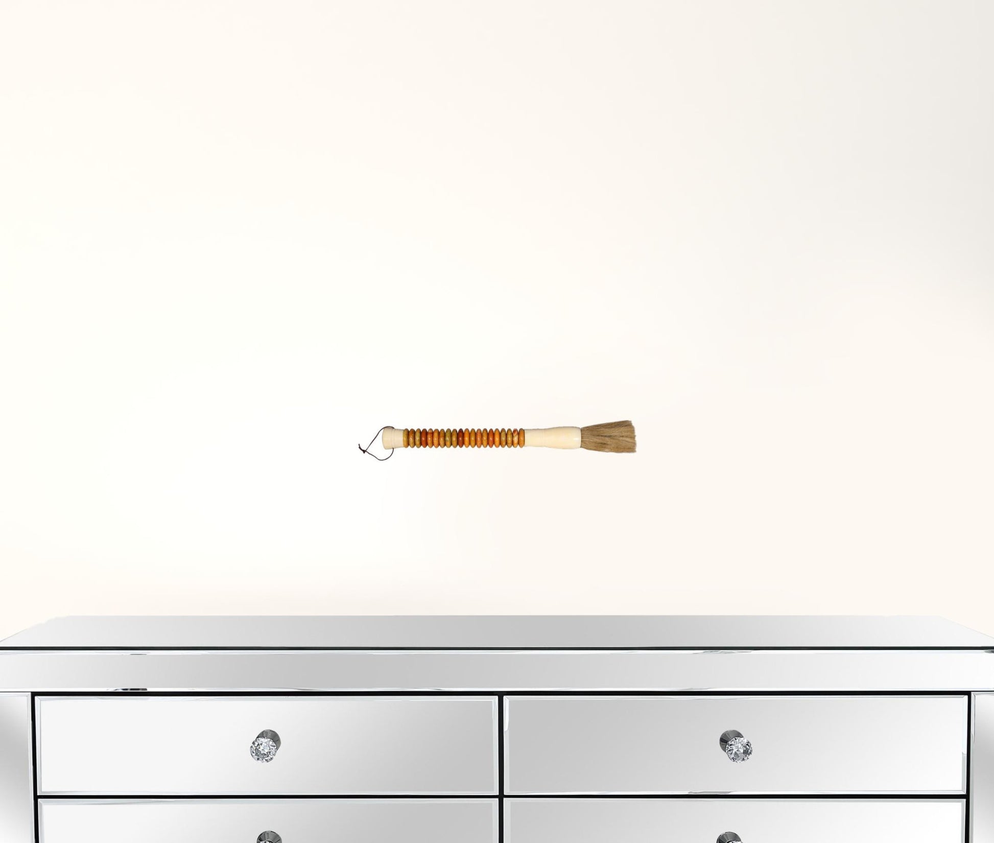 Yellow And Brown Jade Abacus Disc Decorative Calligraphy Brush By Homeroots | Wall Decor | Modishstore - 3