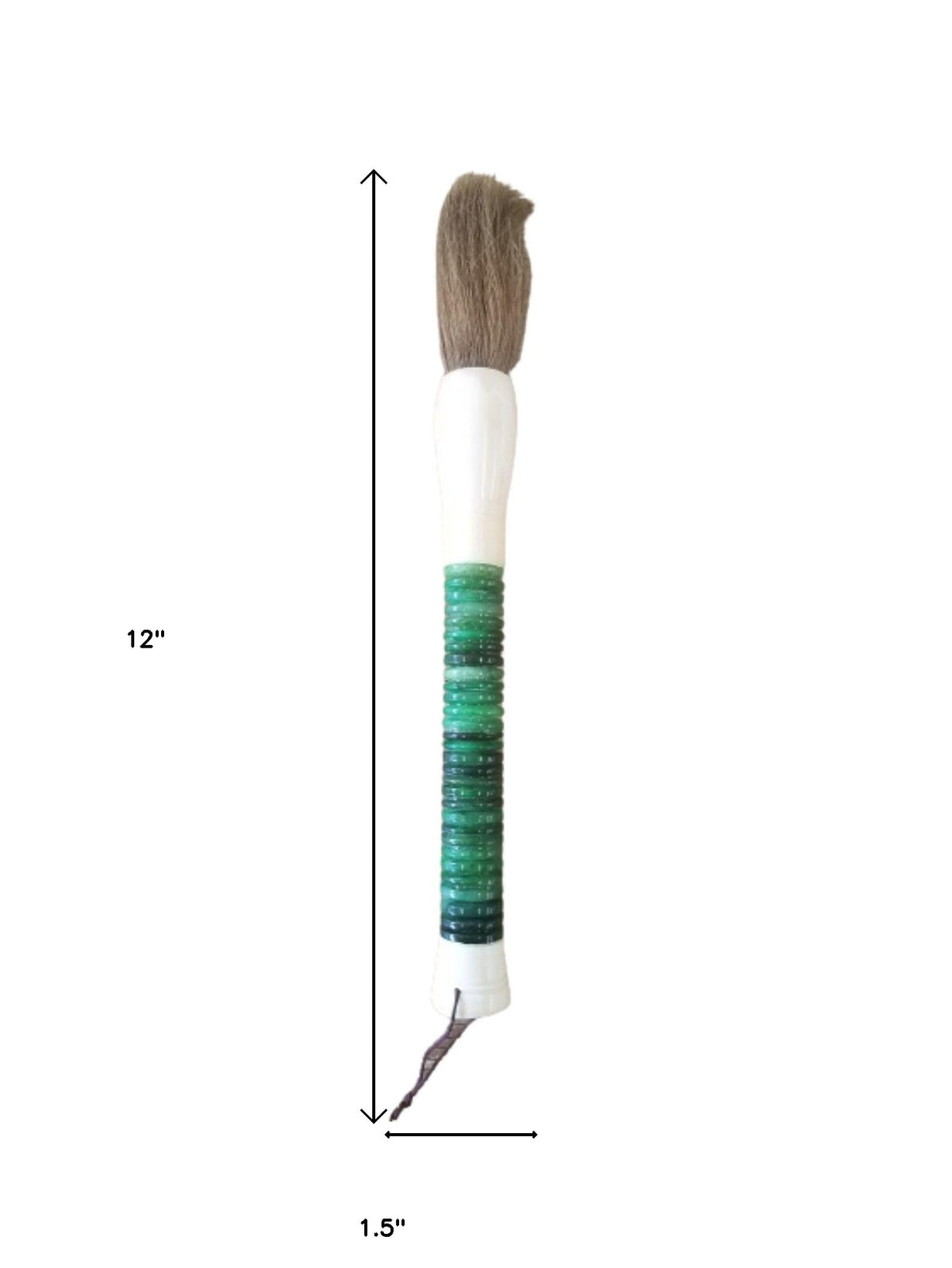 Light Green Jade Abacus Disc Decorative Calligraphy Brush By Homeroots | Wall Decor | Modishstore - 5