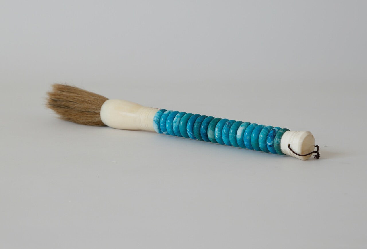 Shades of Aqua Jade Abacus Disc Decorative Calligraphy Brush By Homeroots | Wall Decor | Modishstore - 6