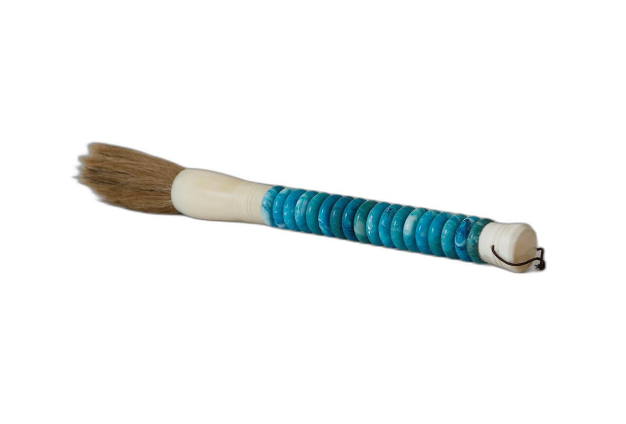 Shades of Aqua Jade Abacus Disc Decorative Calligraphy Brush By Homeroots | Wall Decor | Modishstore - 1