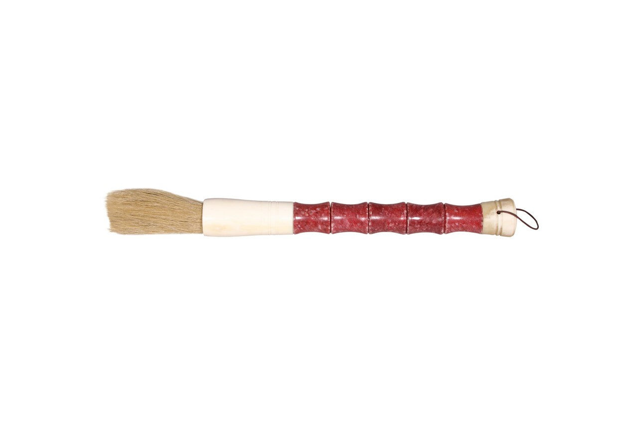 Red Spotted Jade Faux Bamboo Decorative Calligraphy Brush By Homeroots | Wall Decor | Modishstore - 1