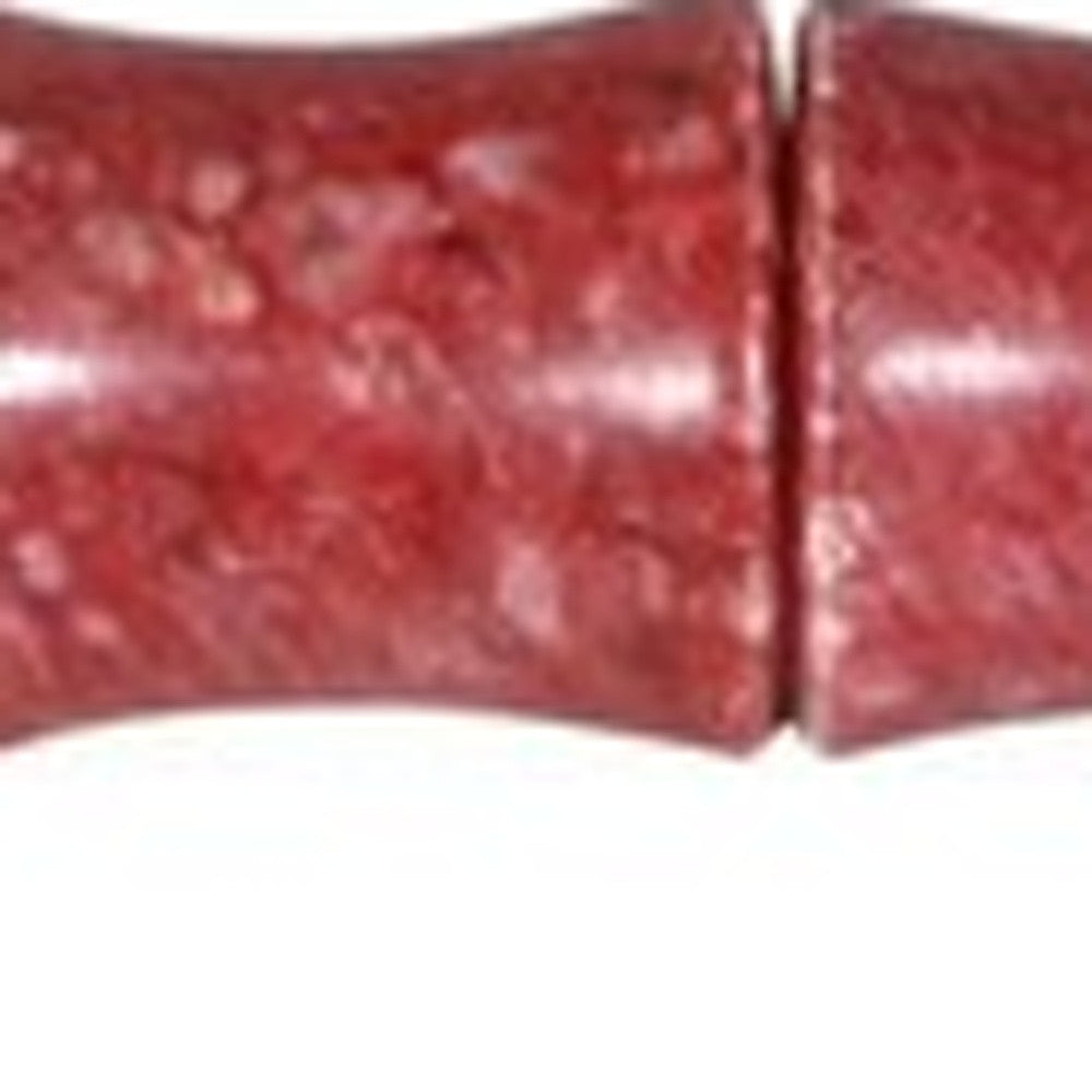 Red Spotted Jade Faux Bamboo Decorative Calligraphy Brush By Homeroots | Wall Decor | Modishstore - 3