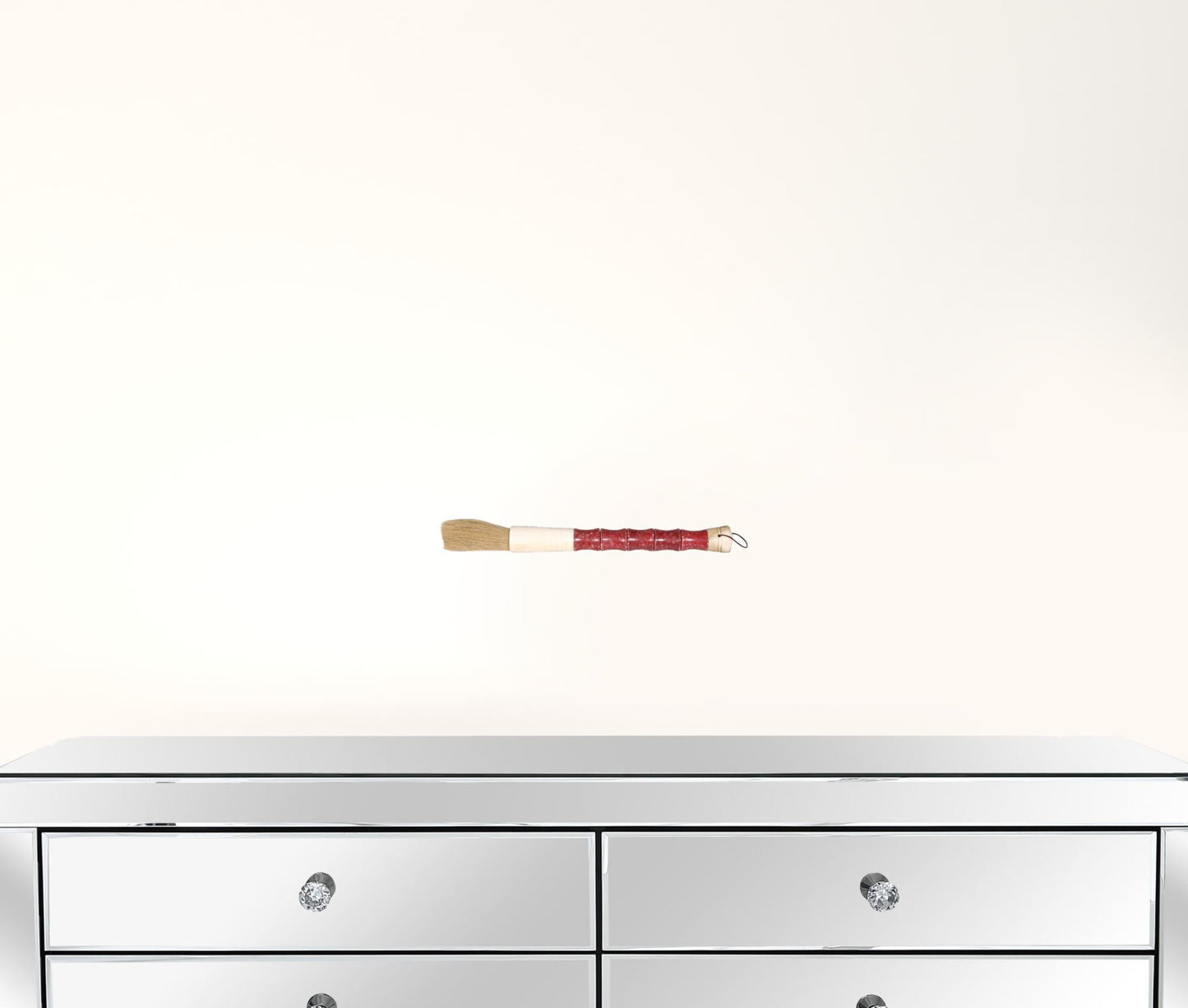 Red Spotted Jade Faux Bamboo Decorative Calligraphy Brush By Homeroots | Wall Decor | Modishstore - 2