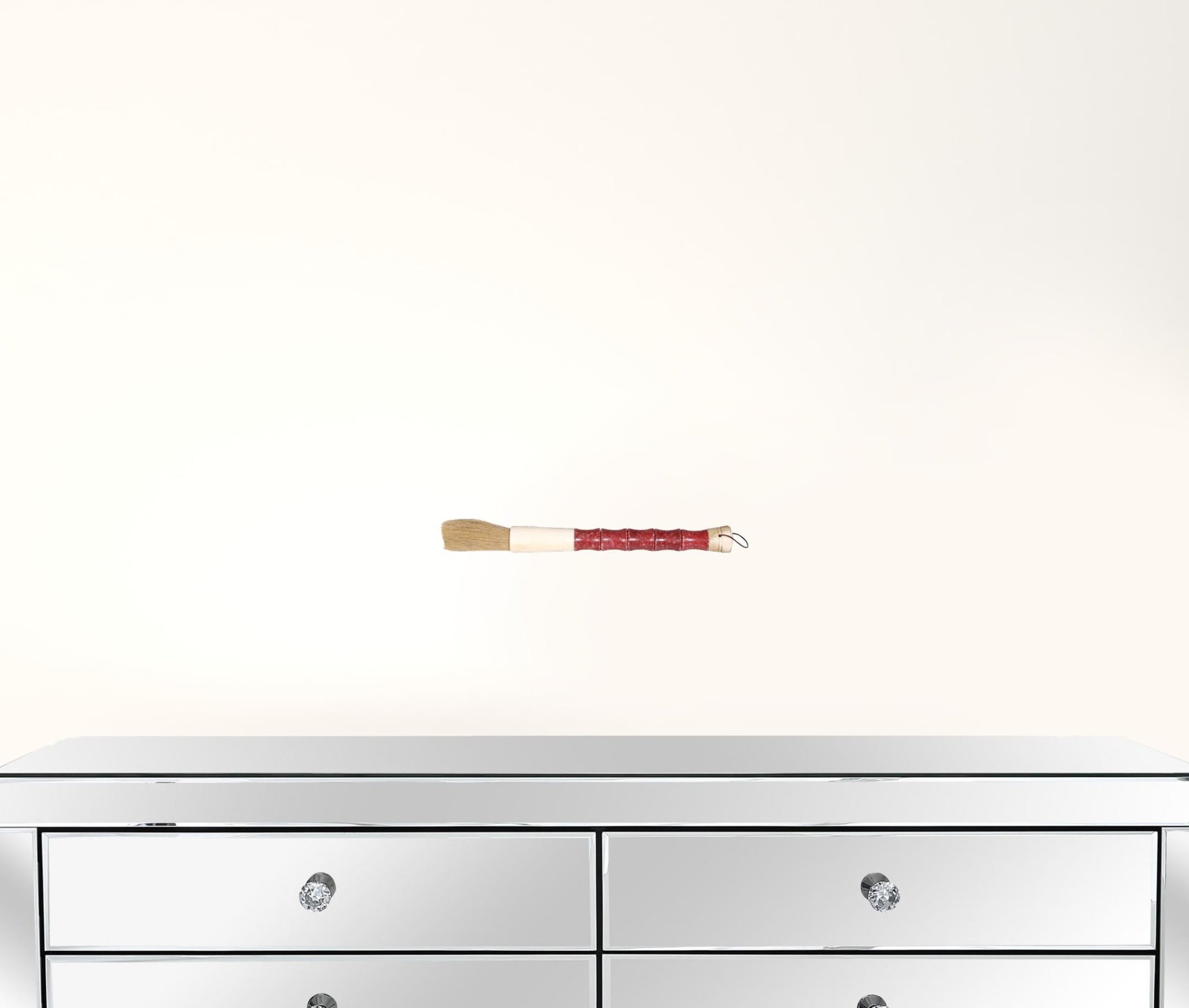 Red Spotted Jade Faux Bamboo Decorative Calligraphy Brush By Homeroots | Wall Decor | Modishstore - 2