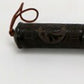 Brown Carved Scroll Wood Decorative Calligraphy Brush By Homeroots | Wall Decor | Modishstore - 1