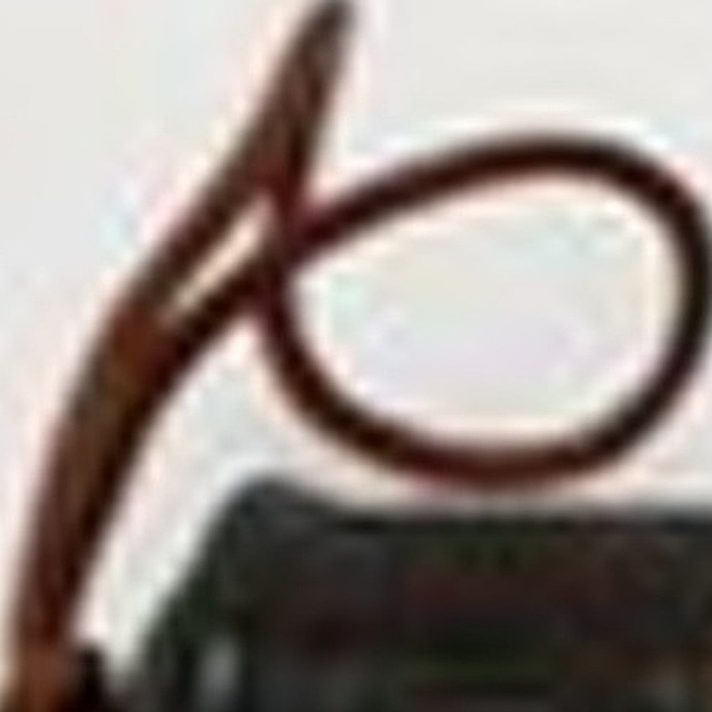 Brown Carved Scroll Wood Decorative Calligraphy Brush By Homeroots | Wall Decor | Modishstore - 4