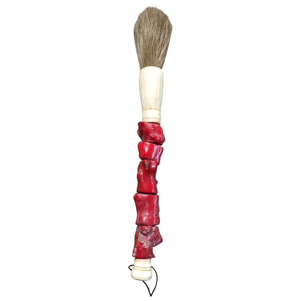 Red Chunky Coral Decorative Calligraphy Brush By Homeroots | Wall Decor | Modishstore - 1