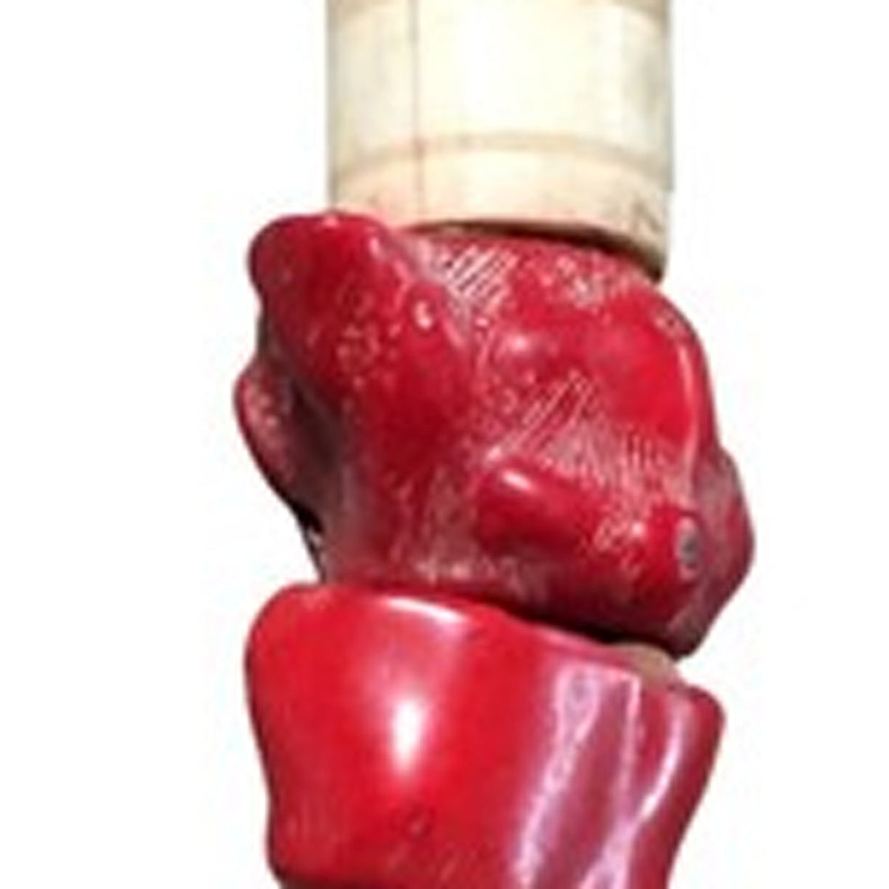 Red Chunky Coral Decorative Calligraphy Brush By Homeroots | Wall Decor | Modishstore - 4
