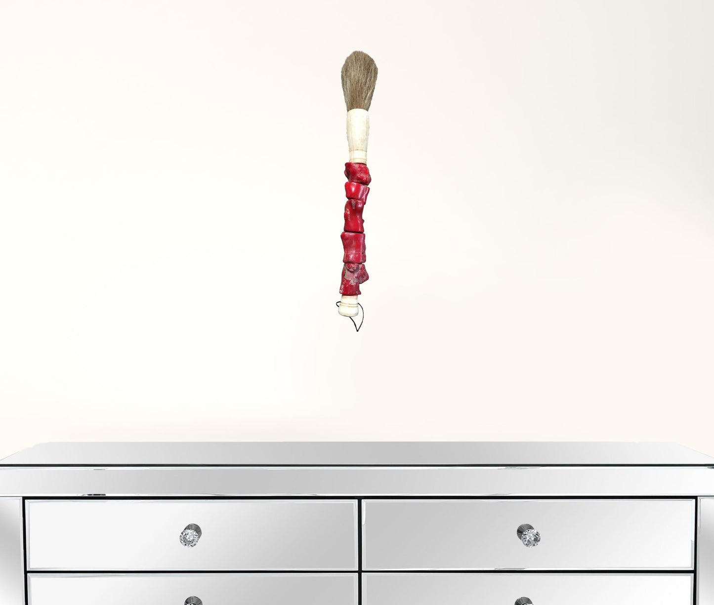 Red Chunky Coral Decorative Calligraphy Brush By Homeroots | Wall Decor | Modishstore - 2