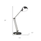 Nickel Metal Adjustable Swing Arm LED Desk Lamp With USB By Homeroots | Table Lamps | Modishstore - 5