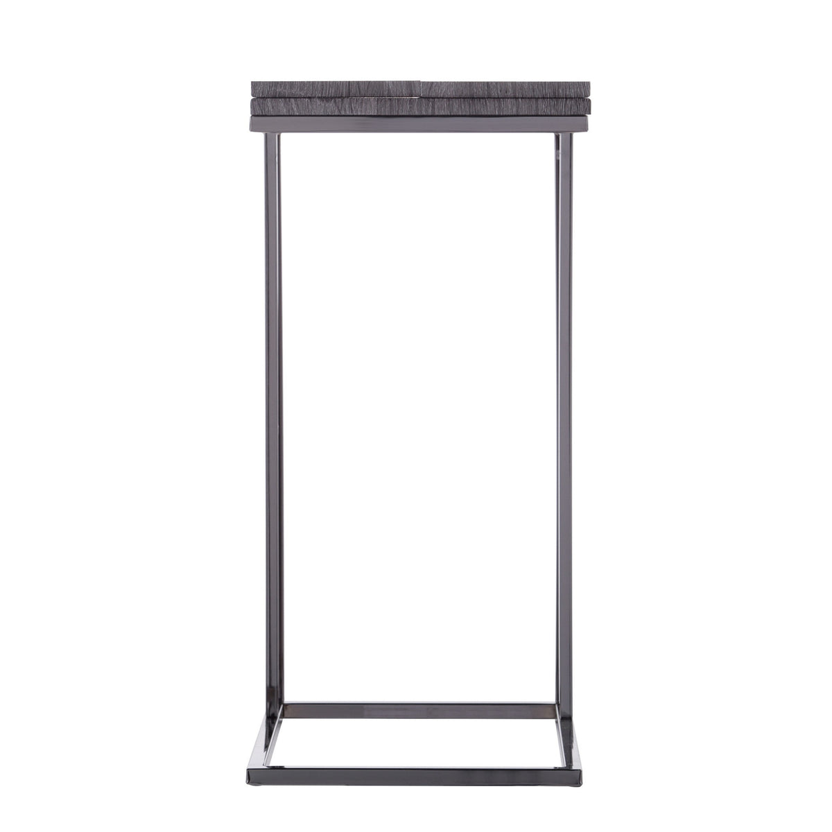 Silver And Gray Expandable Rectangular End Table By Homeroots | End Tables | Modishstore - 3