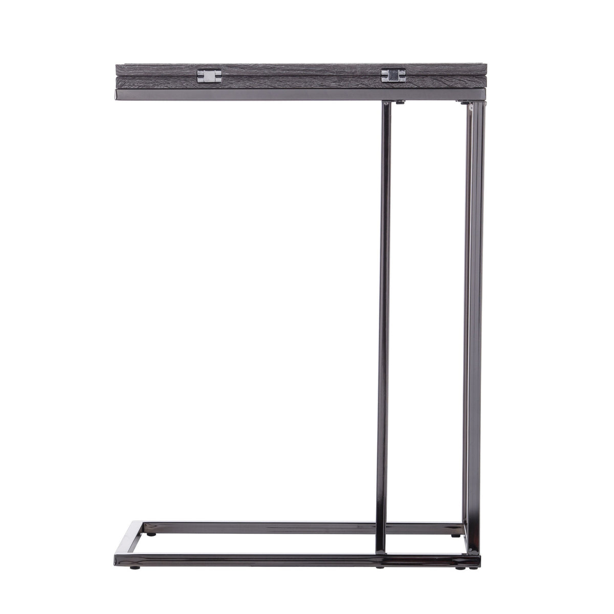 Silver And Gray Expandable Rectangular End Table By Homeroots | End Tables | Modishstore - 4