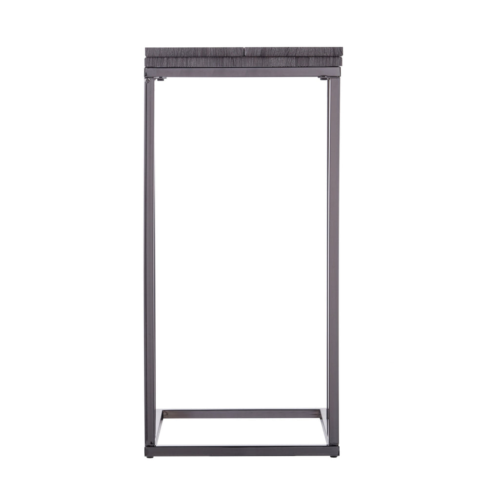 Silver And Gray Expandable Rectangular End Table By Homeroots | End Tables | Modishstore - 5