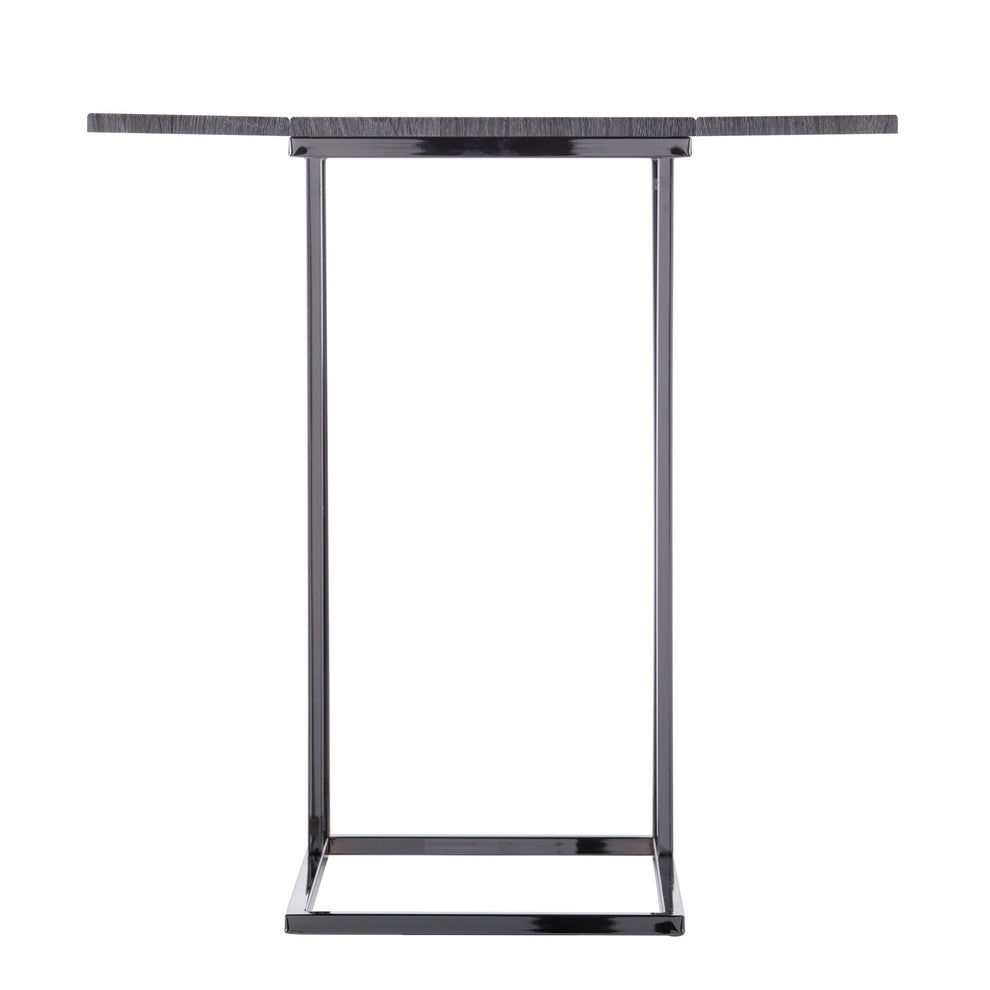 Silver And Gray Expandable Rectangular End Table By Homeroots | End Tables | Modishstore - 7