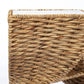 Brown And Natural Rattan Swirl Glass Top Square End Table By Homeroots | End Tables | Modishstore - 6