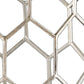 Antiqued Gold Honeycomb Hexagonal End Table By Homeroots | End Tables | Modishstore - 3