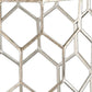 Antiqued Gold Honeycomb Hexagonal End Table By Homeroots | End Tables | Modishstore - 4
