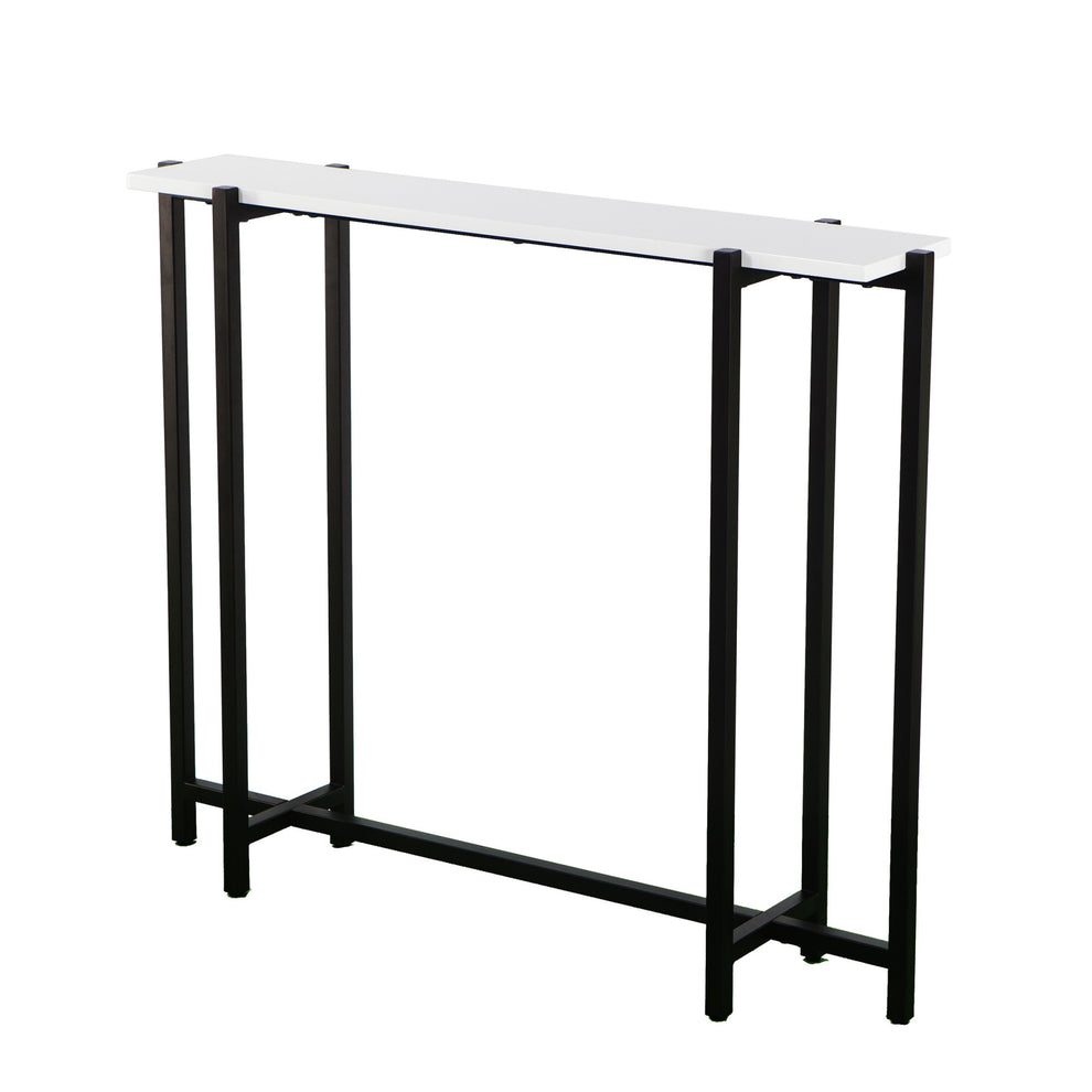 White and Black Frame Console Table By Homeroots | Console Tables | Modishstore - 4