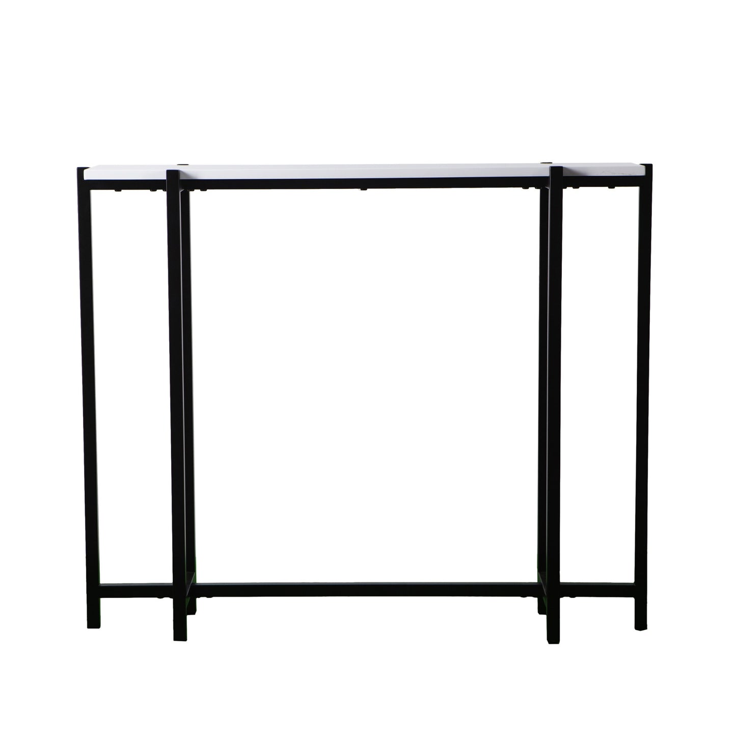 White and Black Frame Console Table By Homeroots | Console Tables | Modishstore - 5