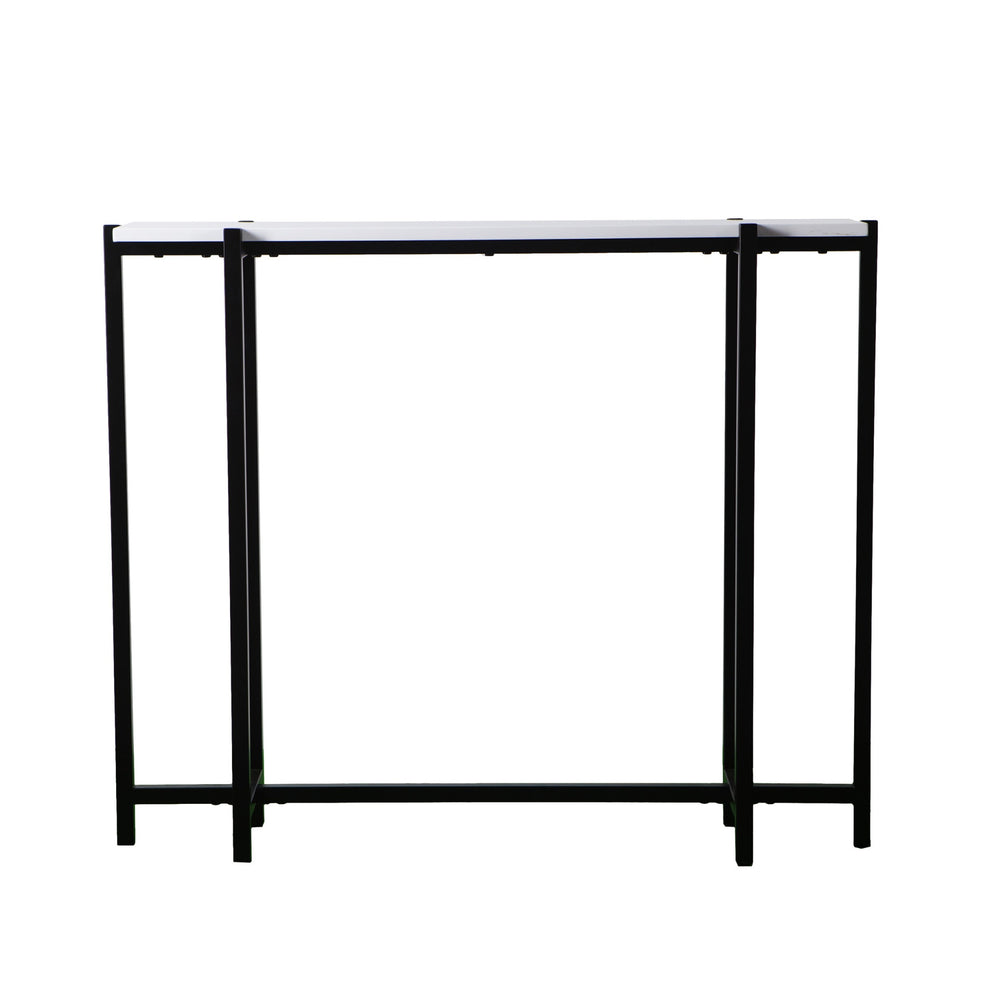 White and Black Frame Console Table By Homeroots | Console Tables | Modishstore - 5