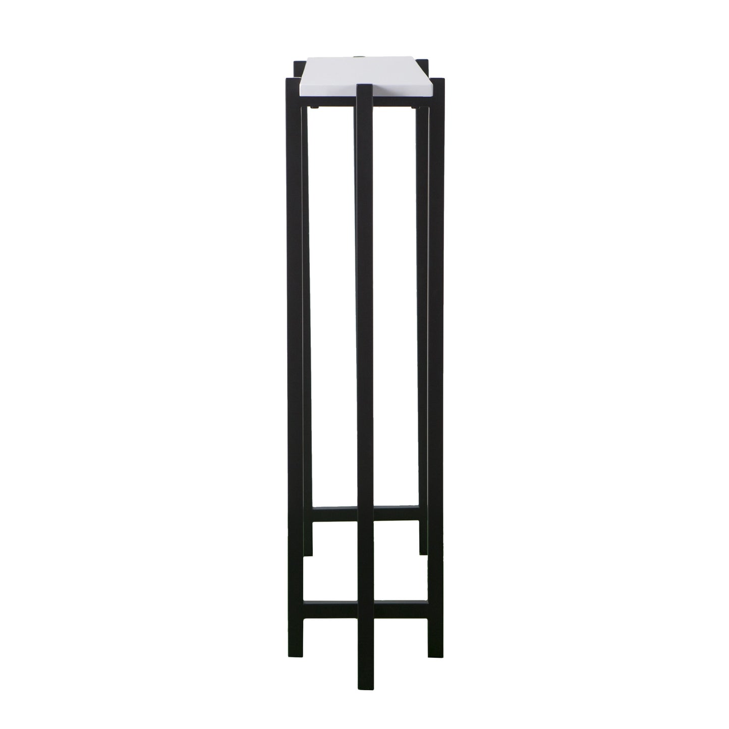White and Black Frame Console Table By Homeroots | Console Tables | Modishstore - 2