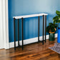 White and Black Frame Console Table By Homeroots | Console Tables | Modishstore - 8