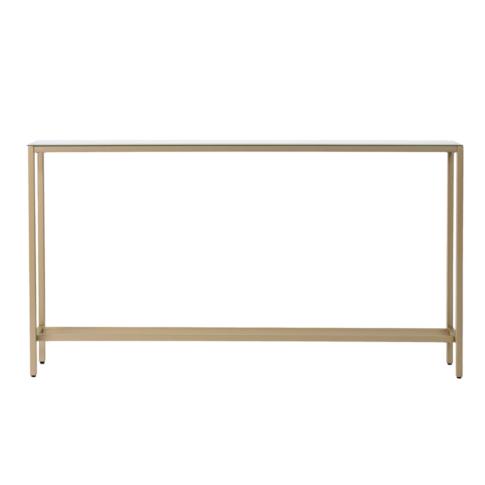 Silver and Gold Mirrored Glass Console Table By Homeroots | Console Tables | Modishstore - 2