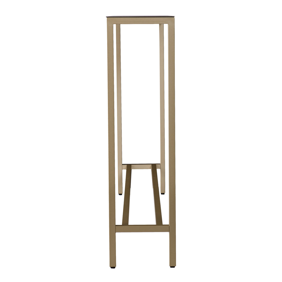 Silver and Gold Mirrored Glass Console Table By Homeroots | Console Tables | Modishstore - 4