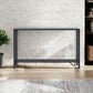 Black Mirrored Glass Console Table By Homeroots | Console Tables | Modishstore - 6