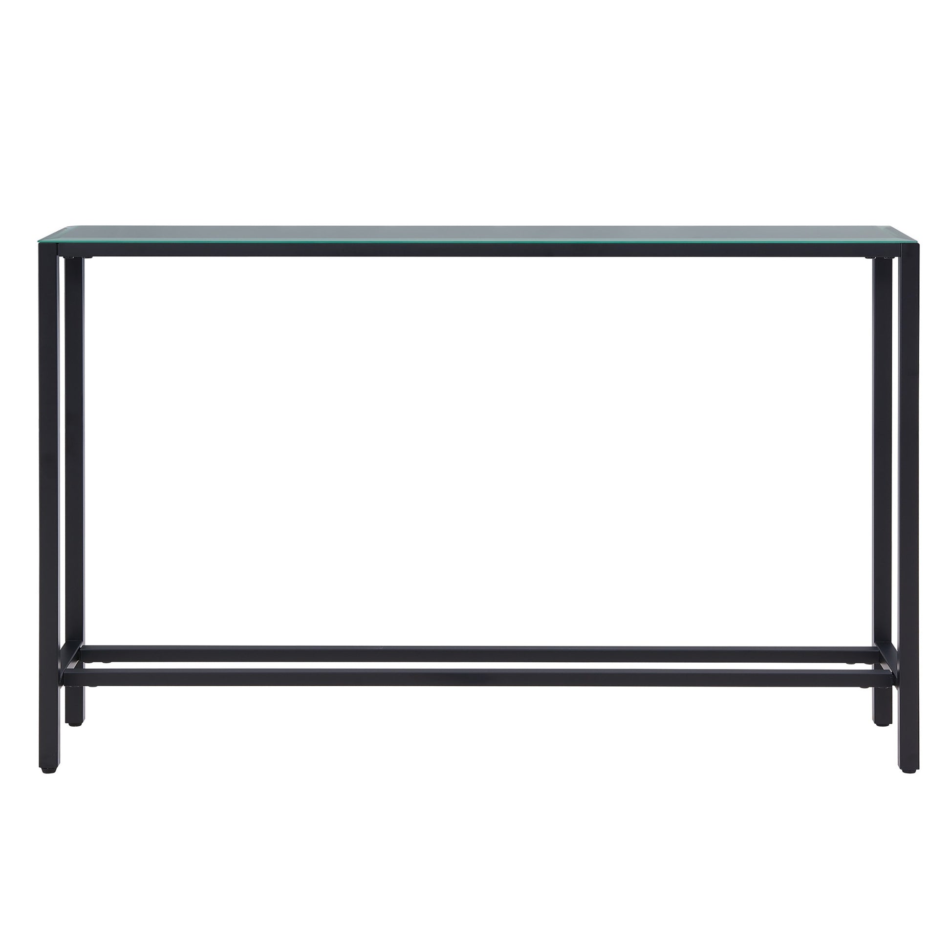 Black Mirrored Glass Console Table By Homeroots | Console Tables | Modishstore - 1