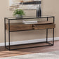 Clear and Black Glass Frame Console Table With Storage With Storage By Homeroots | Console Tables | Modishstore - 8
